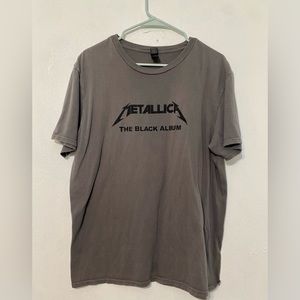 ANVIL by Gildan Grunge,Goth,Punk Metallica The Black Album Tee.Size L